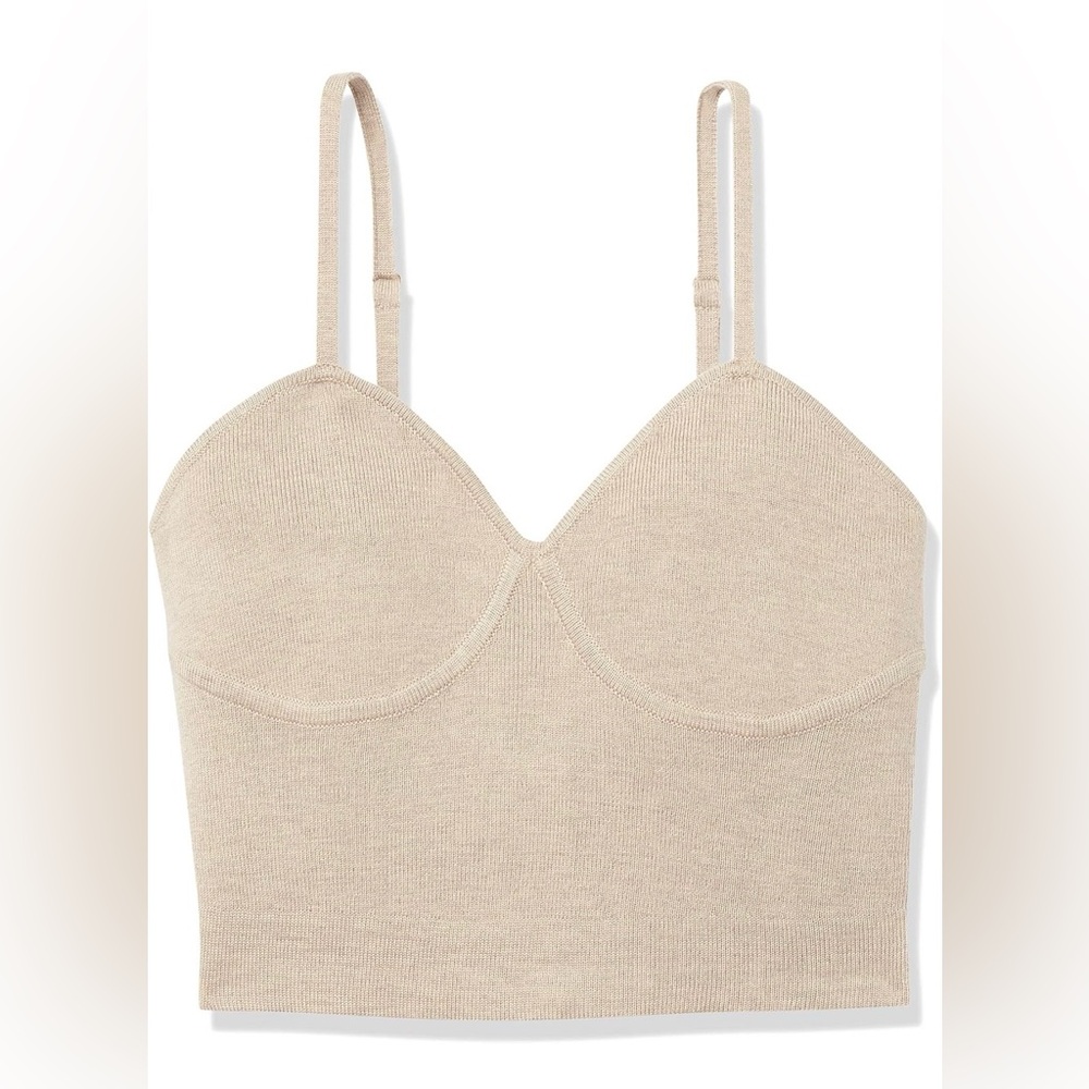 The Drop | Women’s Brown Mottled Catalina Knit Bralette Top 5X NWT - Picture 4 of 5